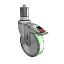 CH-05AMP-125-TL-XRR6 MedCaster Swivel Caster