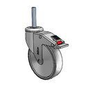 CH-05CRB-125-TL-TS21 MedCaster Swivel Caster