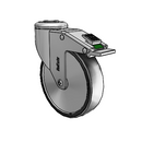 CH-05PYP-125-DL-HKU1 MedCaster Swivel Caster