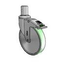CH-06AMP-125-DL-RS05 MedCaster Swivel Caster