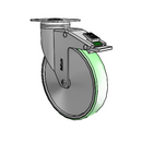 CH-06AMP-125-DL-TP04 MedCaster Swivel Caster