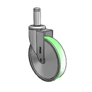 CH-06AMP-125-SW-GR09-CTG MedCaster Swivel Caster