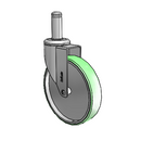 CH-06AMP-125-SW-GR09 MedCaster Swivel Caster