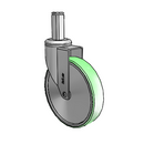 CH-06AMP-125-SW-SQ03-CTG MedCaster Swivel Caster