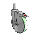 CH-06AMP-125-TL-RS01 MedCaster Swivel Caster