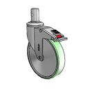 CH-06AMP-125-TL-RS02 MedCaster Swivel Caster