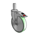 CH-06AMP-125-TL-SQ01 MedCaster Swivel Caster