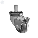 CN-02NRP-100-SW-GR03 MedCaster Swivel Caster
