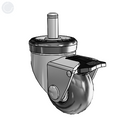 CN-02NRP-100-TL-GR03 MedCaster Swivel Caster