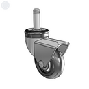 CN-25NRP-100-SW-GR02 MedCaster Swivel Caster