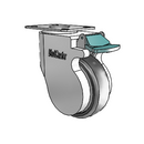 CP-04AMP-125-DL-TP13W MedCaster Swivel Caster