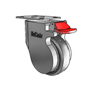 CP-04AMP-125-TL-TP13G MedCaster Swivel Caster