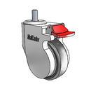 CP-04AMP-125-TL-TS02W MedCaster Swivel Caster