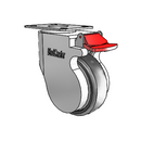 CP-04PYP-125-TL-TP13W MedCaster Swivel Caster