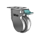 CP-04TPP-125-DL-TP13G MedCaster Swivel Caster