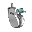 CP-04TPP-125-DL-TS02W MedCaster Swivel Caster