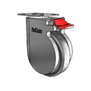 CP-05AMP-125-TL-TP13G MedCaster Swivel Caster