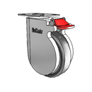 CP-05AMP-125-TL-TP13W MedCaster Swivel Caster