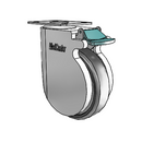 CP-05PYP-125-DL-TP13W MedCaster Swivel Caster