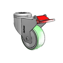 CX-03AMP-125-TL-HK01 MedCaster Swivel Caster