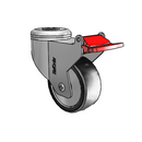 CX-03PYP-125-TL-HK01 MedCaster Swivel Caster