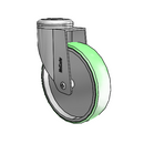 CX-05AMP-125-SW-HK01 MedCaster Swivel Caster