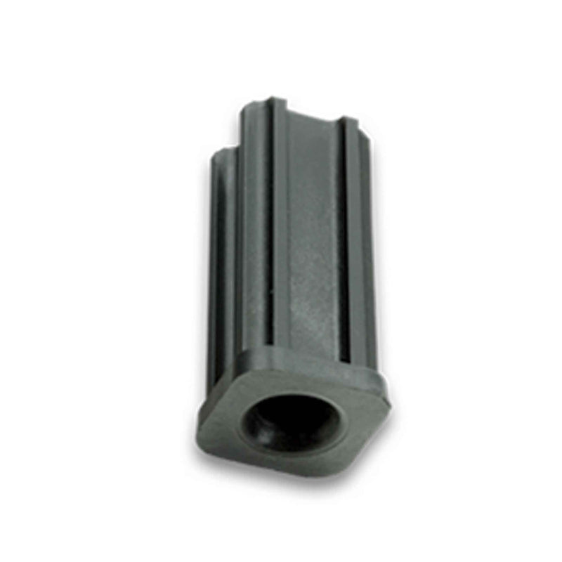 Main view of a Shepherd Casters Caster Sockets for square 0.652" tube ID with accepts 7/16" grip ring and reinforced thermoplastic it is Allows for easy caster install under part