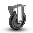 Main view of a Colson Casters 3.5" x 1.25" wide wheel Rigid caster with 2-11/16" x 3-5/8" top plate, without a brake, Polyolefin wheel and 230 lb. capacity part