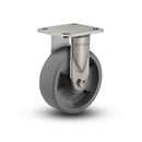 Stainless 4"x2" HD Nylon Glass Filled Roller Bearing Rigid Caster with 4"x4.5" Plate