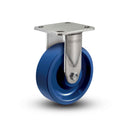 Stainless 4"x2" K Solid Polyurethane Precision Ball Bearing Rigid Caster with 4"x4.5" Plate