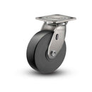 Stainless 5"x2" Commander HD Precision Ball Bearing Caster with 4"x4.5" Plate
