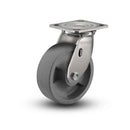 Stainless 5"x2" HD Nylon Glass Filled Roller Bearing Caster with 4"x4.5" Plate