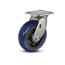 Stainless 5"x2" Eagle Polyurethane Precision Ball Bearing Caster with 4"x4.5" Plate
