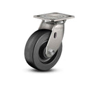 Stainless 6"x2" Phenolic Delrin Bearing Caster with 4"x4.5" Plate