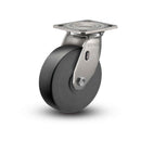 Stainless 6"x2" Commander HD Precision Ball Bearing Caster with 4"x4.5" Plate