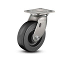 Stainless 8"x2" Phenolic Precision Ball Bearing Caster with 4"x4.5" Plate