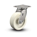 Stainless 8"x2" Hi-Temp Retort Precision Ball Bearing Caster with 4"x4.5" Plate