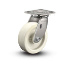 Stainless 6"x2" Hi-Temp Retort Roller Bearing Caster with 4"x4.5" Plate