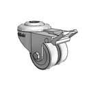 DW-02GRP-100-TL-HK01 MedCaster Swivel Caster