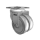 DW-03TPP-100-SW-TP11 MedCaster Swivel Caster