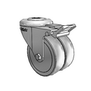 DW-03TPP-100-TL-HK01 MedCaster Swivel Caster