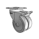DW-03TPP-100-TL-TP04 MedCaster Swivel Caster