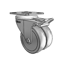 DW-03TPP-100-TL-TP11 MedCaster Swivel Caster