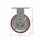 5"x2" Polyurethane-on-Iron Wheel Rigid Caster