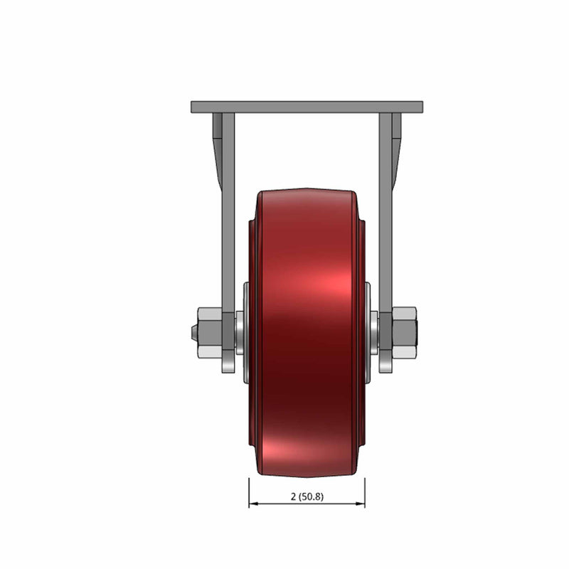 5"x2" TPU Wheel Rigid Caster