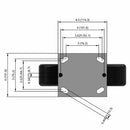 8"x2" Phenolic Wheel Rigid Caster