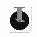 8"x2" Polypropylene Wheel Side Locking Rigid Caster