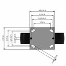 8"x2" Polypropylene Wheel Rigid Caster