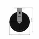8"x2" Polypropylene Wheel Rigid Caster