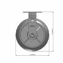 8"x2" TPR Donut Wheel Rigid Caster